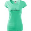 Ekg yoga - Dámske tričko Pure - 2XL ( Mätová )