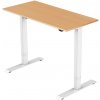 Delso Výškovo nastaviteľný stôl ADJUSTER 80 x 120 cm buk / biela