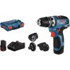 Bosch Akumulátorový vŕtací skrutkovač GSR 12V-35 FC Full Set, L-Boxx, 2x aku 06019H3000