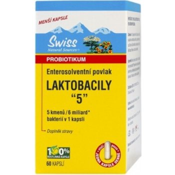Swiss Laktobacily "5" 66 kapsúl od 18,5 € - Heureka.sk