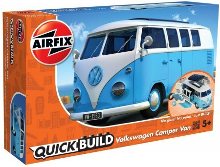 Airfix Quick Bulid J6024 Volkswagen Camper Van Modrý