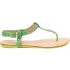 GOODIN Flip-flop sandals with gold decoration krémová | svetlozelená 38 GOODIN 0000296904624
