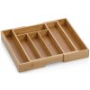 KELA Příborník nastavitelný KALMA bambus 28,5-39x33x5cm KL-12012