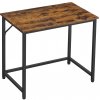 VASAGLE Priemyselný stôl 80 x 76 x 50 cm hnedý