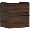 Hansgrohe Xelu Q - Umývadlová skrinka, 63x58x50 cm, 2 zásuvky, tmavý orech/matná čierna 54026670