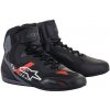 boty FASTER-3 RIDEKNIT, ALPINESTARS (černá/šedá/červená, vel. 42)