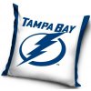 TipTrade Velúrový Vankúš NHL 40x40cm, Tampa Bay Lightning