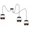 Belis Luster na lanku NESS 3xE27/60W/230V pavúk čierna/biela BE0858 + záruka 3 roky zadarmo + záruka 3 roky zadarmo
