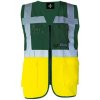 Korntex Berlin Multifunkčná reflexná vesta na zips KX802 Paramedic Green XXL