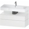 Duravit Qatego skrinka 99x47x59 cm závesná kúpeľňová skrinka pod umývadlo biela QA4395018180010
