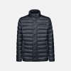 Dark Blue Men's Quilted Jacket Geox Warrens - Mens čierna 54 GEOX 8058192065170