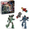 stavebnica lego marvel: iron man a war machine vs. hammerove drony