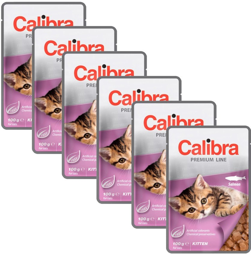 Calibra Cat Premium Kitten Salmon 6 x 100 g
