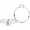 SOFIA DIAMONDS zlatý zásnubný prsteň s laboratórnym diamantom 0,30 ct D-E/VS+ LABGRG110675WG