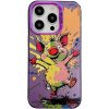 AppleMix Kryt pre Apple iPhone 15 Pro - zvýšený okraj fotoaparátu - plast/guma - graffiti - veselé prasiatko