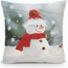 Forbyt Vianočná obliečka Snehuliak 3D 40x40 cm Varianta: Vianočná obliečka Snehuliak 3D CYHA7373M 40x40 cm