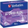 VERBATIM DVD+R(5-pack)DoubleLayer/Jewel/8x/8,5GB 43541