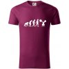 Evolution fitness - Tričko z organickej bavlny - XL ( Fuchsiová )