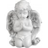 Dekorácia MagicHome, Modliaci anjelik, polyresin, na hrob, 9x7,5x11 cm