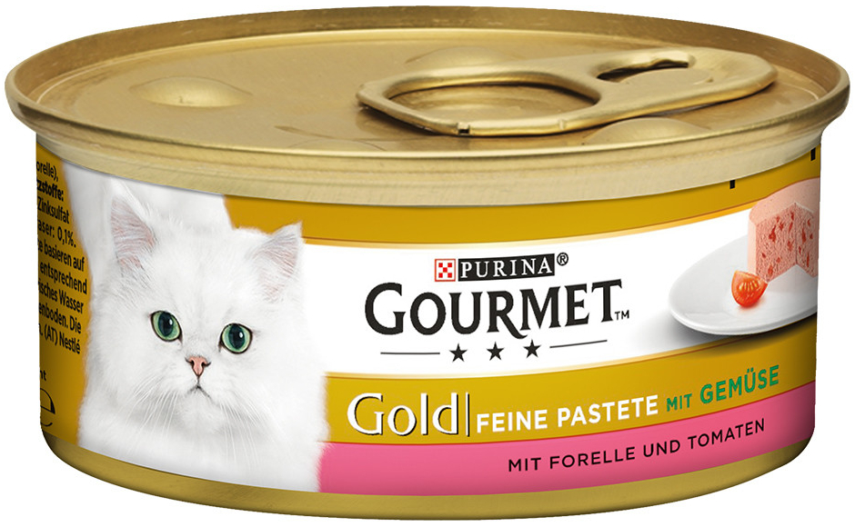 Gourmet Gold jemná paštéta pstruh & paradajky 12 x 85 g