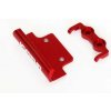 Kyosho Mini-Z Buggy: Aluminum Front ＆ Rear Bumper Set Red for MB010