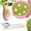SADA NA PRÍPRAVU ČAJU MATCHA, 4-DIELNA SADA METLIČKY - VIANOČNÝ DARČEKOVÝ SET