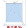 Soft Plastové okno 80x90 cm, sklopné