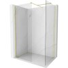 MEXEN/S - Kyoto-X Sprchová zástena WALK-IN 120 x 110, transparent 10 mm, zlato kefovaná 800-120-202-55-00-110-X