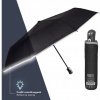 Perletti automatický skladací dáždnik s krytom čierny