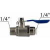 Guľový ventil 1/4 s Quick 1/4