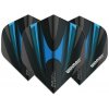Letky na šípky Winmau Prism Alpha čierne, modré 3ks (Kvalitné letky sada 3ks)