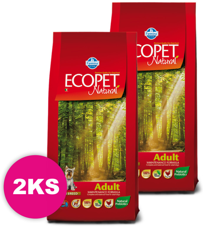 Ecopet Natural Dog Adult Mini 2 x 14 kg