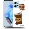 Picasee silikónový čierny obal pre Xiaomi Redmi Note 12 4G - Cute coffee