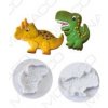 Sada Plastových vykrajovatiek Dinosaurus (2ks)