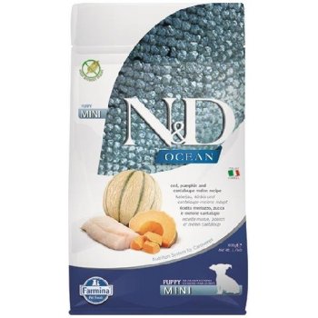 N&D Dog Ocean Pumpkin GF Puppy Mini, Cod & Cantaloupe melon 2,5 kg