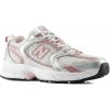 New Balance 530's U53022Q - silver/metallic rosewood 44