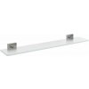 Sapho X-SQUARE sklenená polička 600mm, chróm/mliečne sklo XQ009-05