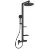 Ideal Standard ALU+ - Sprchový set s batériou, priemer 26 cm, 2 prúdy, hodvábna čierna BD584XG