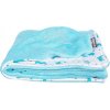 Kaarsgaren Detská deka Wellsoft bio-bavlna 100 x 70 cm Aqua/delfín
