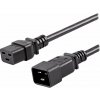 PremiumCord Kabel síťový prodlužovací 230V 16A 3m, konektory IEC 320 C19 - IEC 320 C20 kpsa