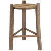 Clayre & Eef Drevený dekoračný antik stolík na rastliny - Ø 27*44 cm - Clayre & Eef