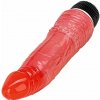 Sensual D10-4 Realistický vibrátor 18 cm, červený