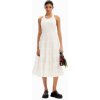 šaty Desigual Romantic- Lacroix blanco velikost: XL