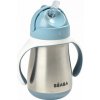 Hrnček termoizolačný so slamkou nerez 250ml Blue