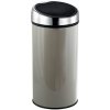MSV odpadkový kôš s dotykovým otváraním, sivohnedá oceľ, 30 l
