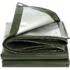 EKSPAND Krycia plachta ZELENO - STRIEBORNÁ 5X6 M (130 g /m2)