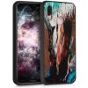 Drevené púzdro kwmobile Huawei P20 Lite oranžová