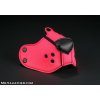 Mr. S Leather Neoprene K9 Muzzle Pink, neoprénový ňufák pre puppy play