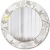 Okrúhle ozdobné zrkadlo na stenu Žlté vtáky na vetvách fi 50 cm