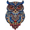 Kruzzel 24551 Drevené puzzle sova, 177 dielov, 38 × 21,5 cm 24551